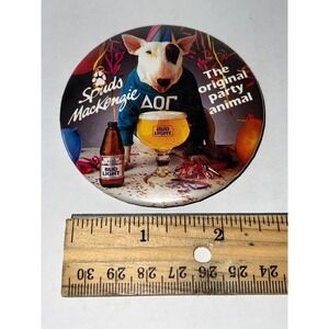 Vintage Spuds MacKenzie Bud Light Pinback Button Original Party Animal 3 Inch